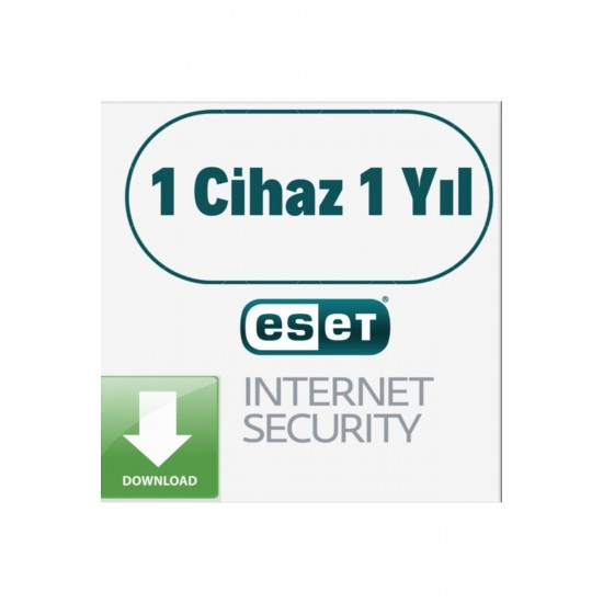 Eset Internet Security 1 Cihaz 1 Yıl -( Türkiye Lokasyon ) Ücretsiz Kargo Dijital