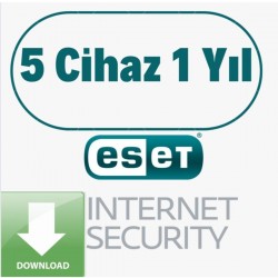 Eset Internet Security 5 Cihaz 1 Yıl (türkiye Lokasyonlu )